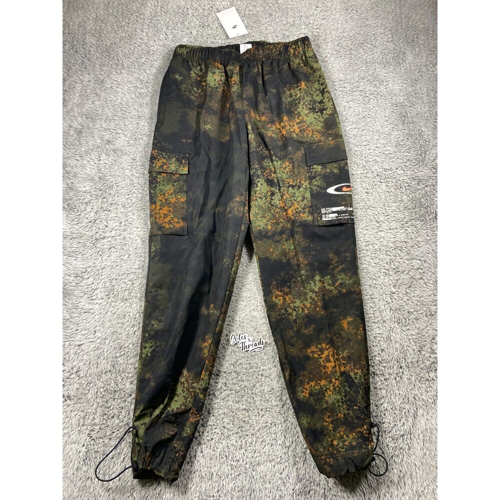 Nike Air Play Digital Camo Woven AOP Pants Size Small Men Green HV4629-222